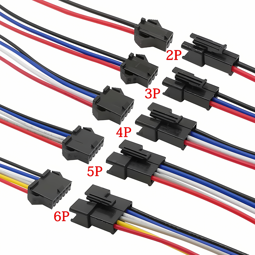 (1 คู่) Connector JST 2.5 mm สายไฟเชื่อมต่อเนกประสงค์คุณภาพสูง ข้างละ20ซม. ปลายเปลือย ยาวรวม 40cm [2P/3P/4P/5P/6P] Pin M