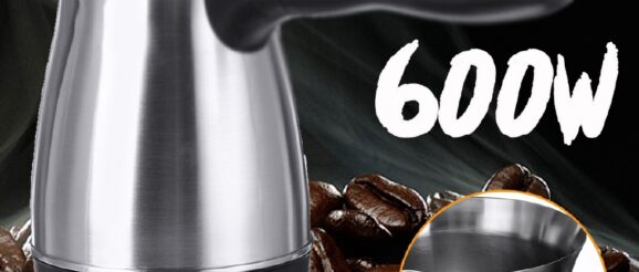เครื่องชงกาแฟไฟฟ้า สเตนเลส แบบพกพา สไตล์กรีก ตุรกี เครื่องชงกาแฟ หม้อชงกาแฟไฟฟ้า Moka Pot สํานักงาน กาต้มน้ํากาแฟ