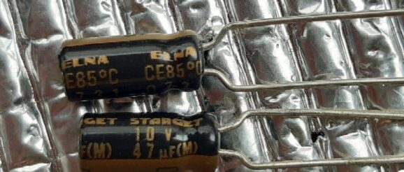 Elna Starget 47uf 10v (ราคา10ตัว) capacitor ตัวเก็บประจุ คาปาซิเตอร์