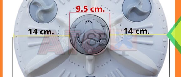 ใบพัดเครื่องซักผ้า แอลจี อัตโนมัติ ขนาด 37.5 cm. 11 ฟัน ใบซัก รุ่น WF-T1022TD WF-T1040TP 1 ถัง อะไหล่เครื่องซักผ้า