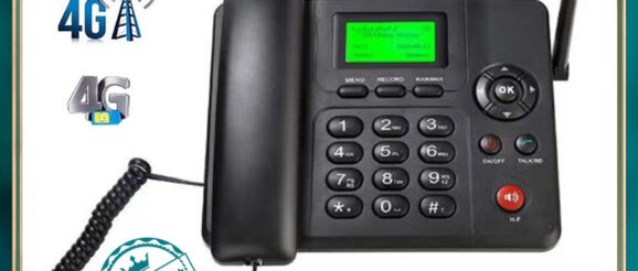 Hitachi ETS-2266 แบบพกพา GSM ไร้สายโทรศัพท์โต๊ะสนับสนุนโทรศัพท์มือถือซิ TNC คงที่ FM วิทยุ รองรับเครือข่าย 4G เท่านั้น.