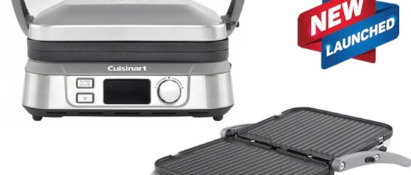 Cuisinart CGR-10KR Double Side Electric Grill Oven Pan Kitchen